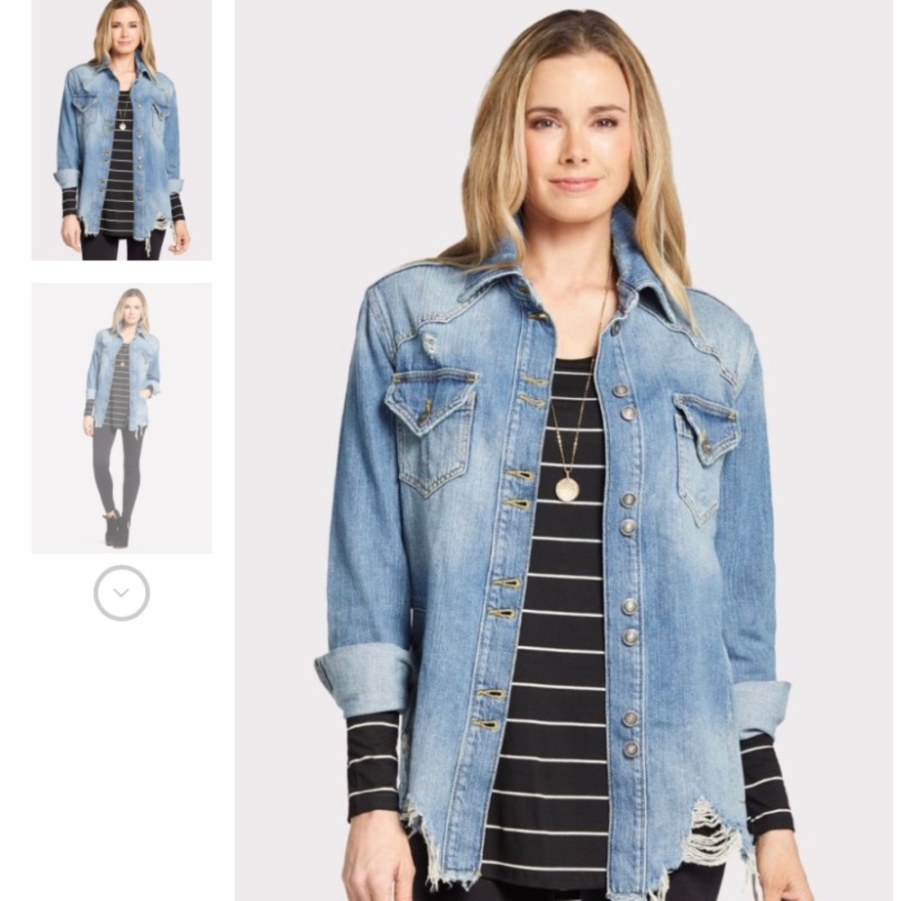 Free People Moon Child Denim Jacket